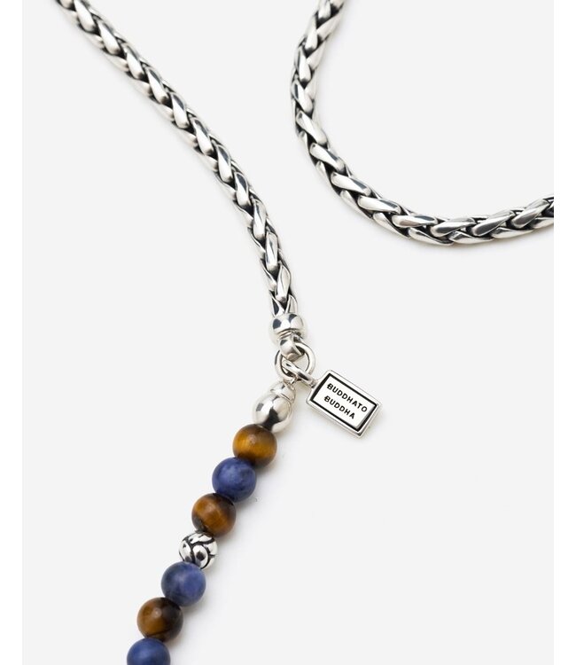 Buddha to Buddha Buddha to Buddha Stacking Kette Spirit Perle Silber Tiger Eye Sodalite