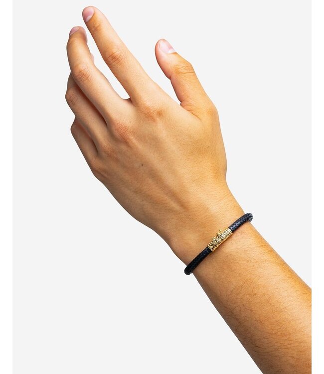 Buddha to Buddha Leer Armband Ellen  Black