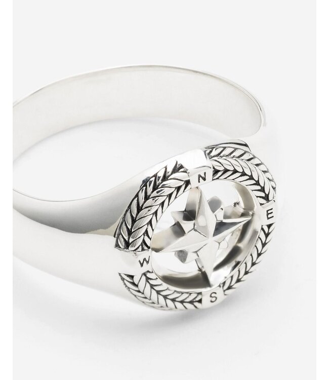 Buddha to Buddha Signet Ring Compass