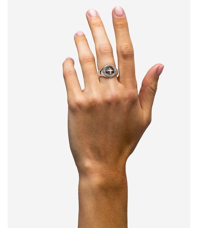 Buddha to Buddha Signet Ring Compass