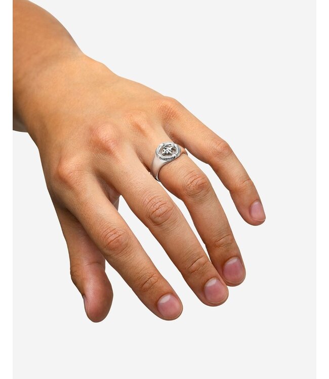 Buddha to Buddha Buddha to Buddha Signet Ring Compass