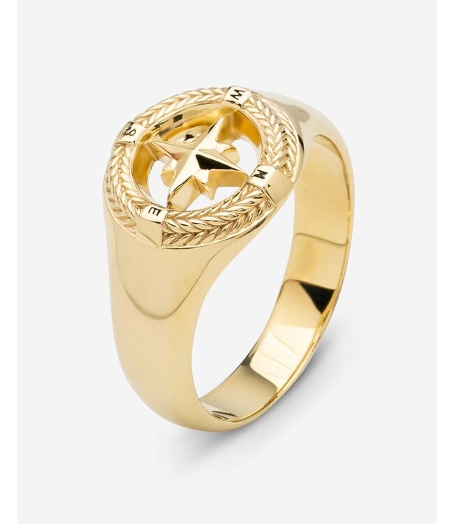 Buddha to Buddha Buddha to Buddha Signet Ring Compass