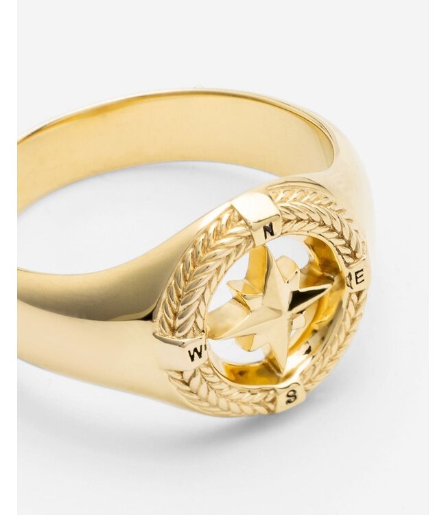 Buddha to Buddha Buddha to Buddha Signet Ring Compass