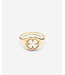 Buddha to Buddha Signet Ring Katja Clover Mother of Pearl