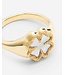 Buddha to Buddha Signet Ring Katja Clover Mother of Pearl