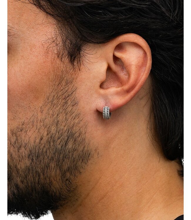 Buddha to Buddha Hoop Edwin Silver Single Piece