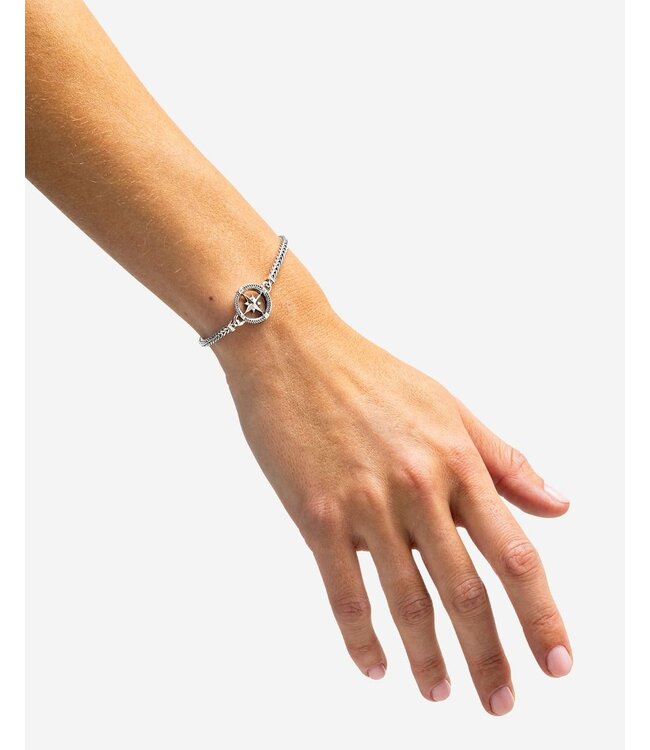 Buddha to Buddha Bracelet Barbara Mini Compass Silver