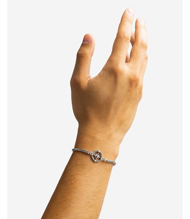 Buddha to Buddha Armband Barbara Mini Compass Silber