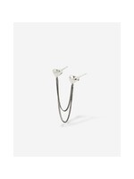 Buddha to Buddha Heart Double Gliederkette Studs Single Piece