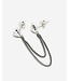 Buddha to Buddha Heart Double Chain Studs Single Piece