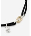 Buddha to Buddha Buddha to Buddha Koord Armband Katja Schakel Bicolor Zwart