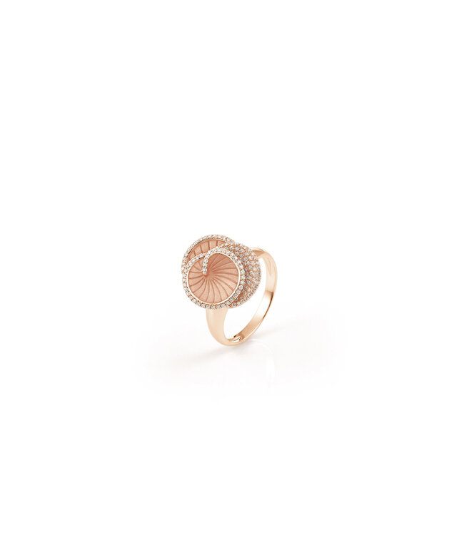 Annamaria Cammilli Ring Hypnose Pink Champagne Gold dia 0.38ct
