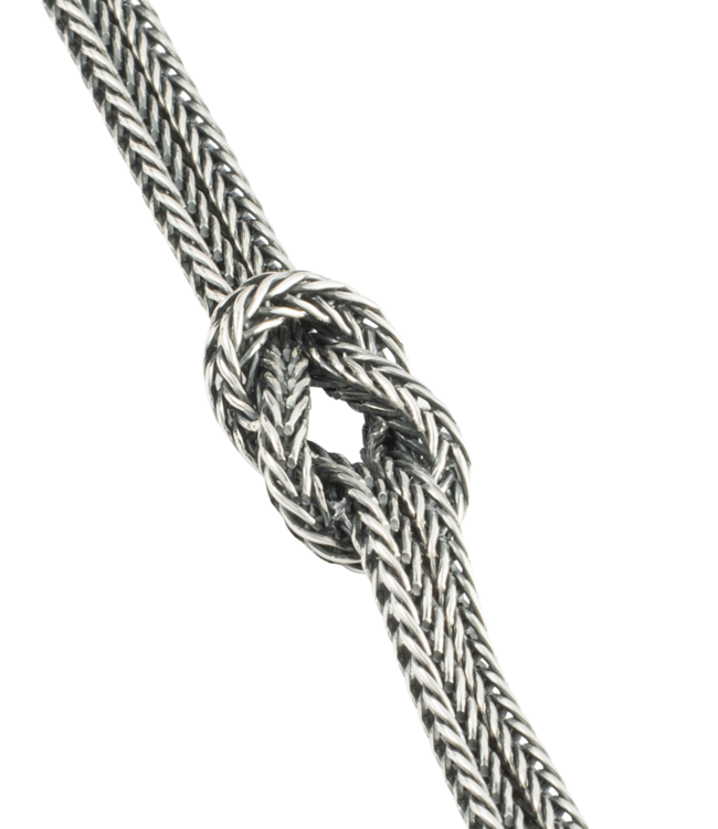 Armband Barbara Mini Geknoopt Zilver