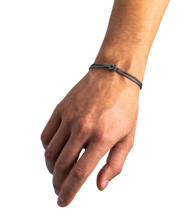 Armband Barbara Mini Geknoopt Zilver
