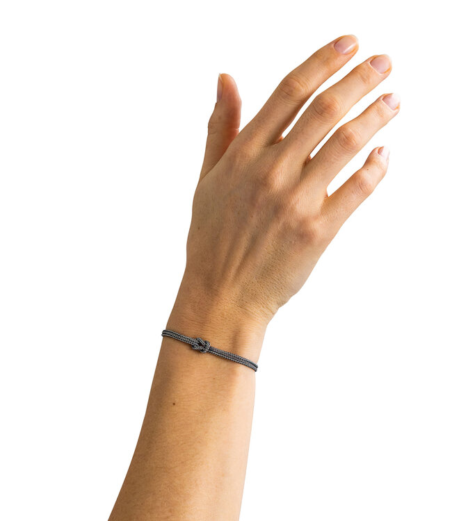 Armband Barbara Mini Geknoopt Zilver