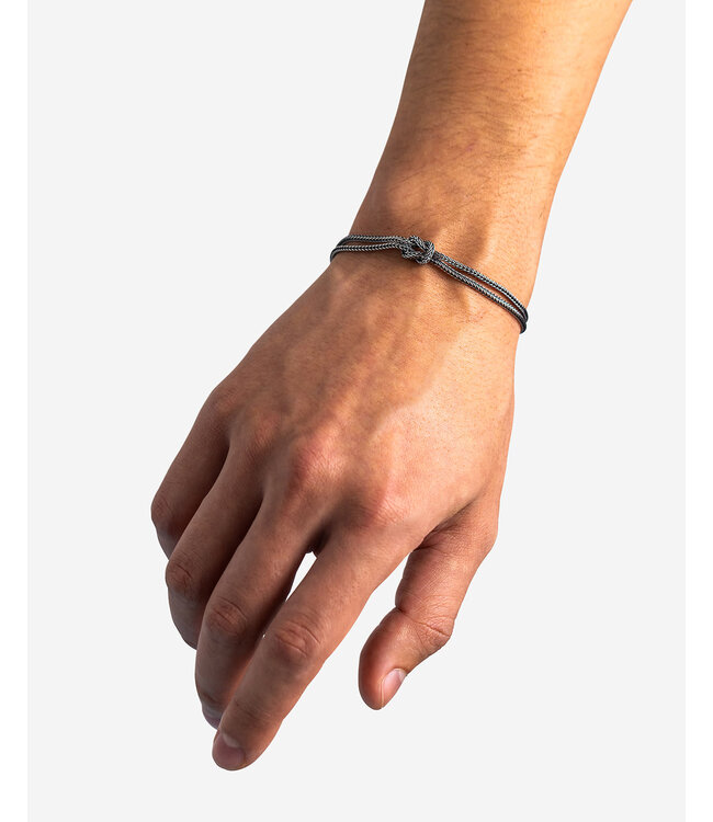 Armband Barbara Mini Geknoopt Zilver