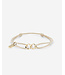 Buddha to Buddha Chain XS Cord Bracelet Gold Vermeil Black