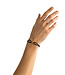 Buddha to Buddha Chain XS Cord Bracelet Gold Vermeil Black