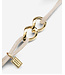 Buddha to Buddha Chain XS Cord Bracelet Gold Vermeil Black