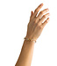 Buddha to Buddha Chain XS Cord Bracelet Gold Vermeil Black