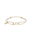 Buddha to Buddha Chain XS Cord Bracelet Gold Vermeil Black