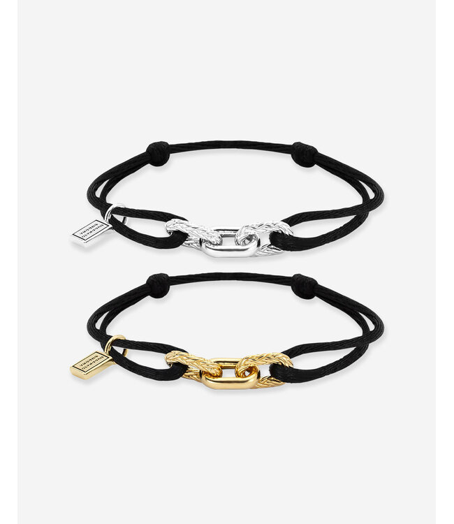 Buddha to Buddha Buddha to Buddha Katja Kordel Armband Set Goldfarben