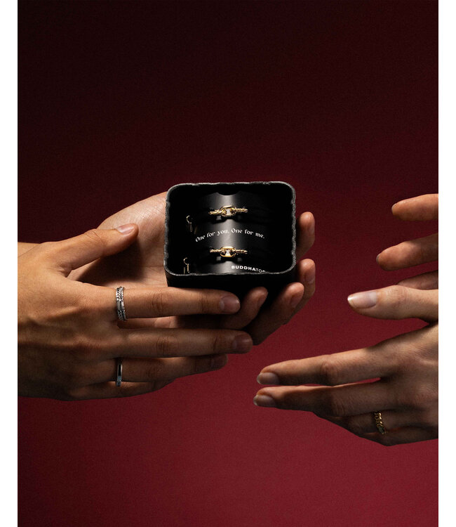 Buddha to Buddha Buddha to Buddha Katja Kordel Armband Set Goldfarben