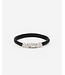 Buddha to Buddha Buddha to Buddha Nurul/Ellen Mix Armband Leer Zwart