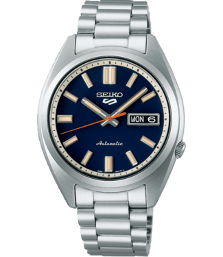 Seiko Herrenuhr 37,4 mm Blau SRPK87K1
