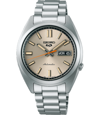 Seiko Herrenuhr 37,4 mm Crème SRPK91K1