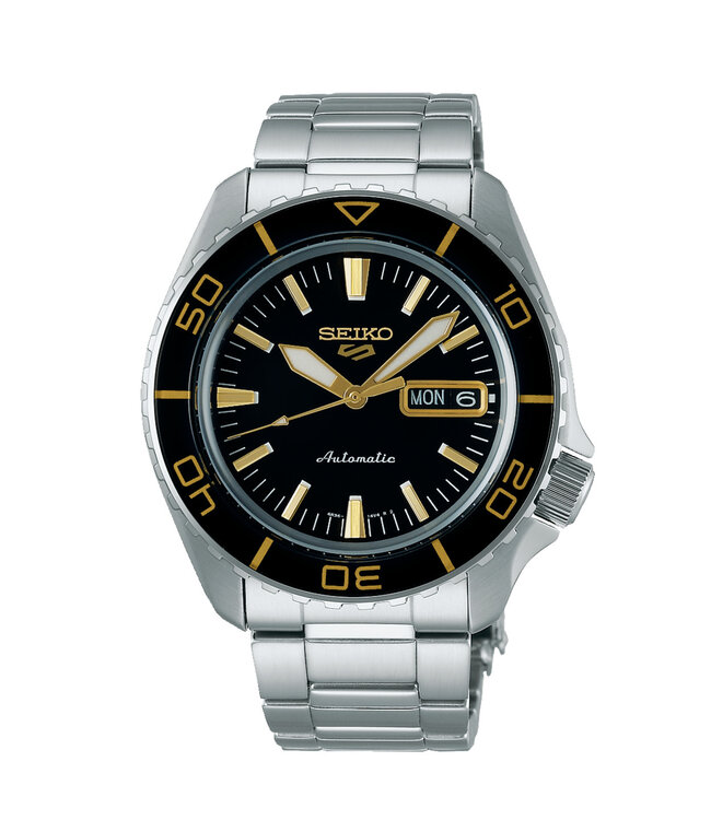Seiko 5 Sports SRPK99K1 4R36 42,5 mm Bruin Herenhorloge | Juwelier De