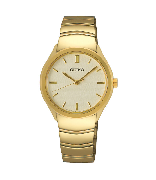 Seiko Seiko Dameshorloge 30 mm Champagne SUR552P1