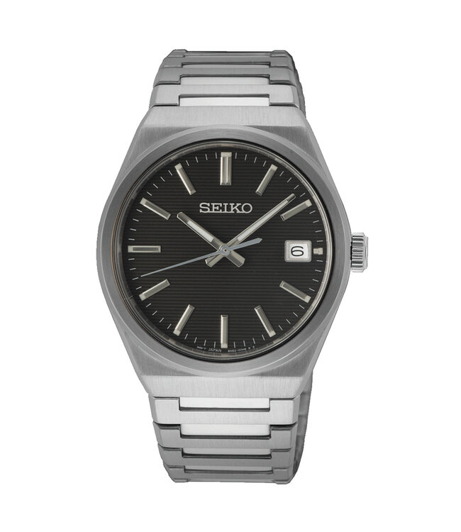 Seiko Herrenuhr 39 mm Schwarz SUR557P1