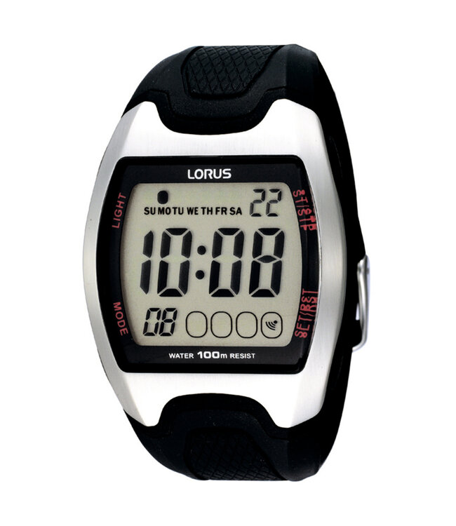 Lorus Herrenuhr Schwarz R2327CX9