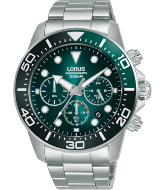 Lorus Herenhorloge 43 mm Zilverkleurig Chronograaf RT341JX9