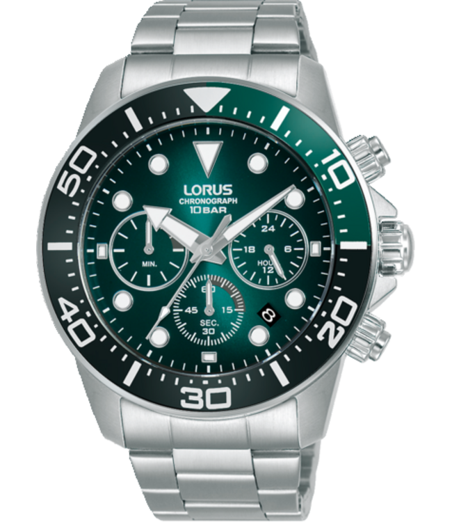 Lorus Herenhorloge 43 mm Zilverkleurig Chronograaf RT341JX9 | Juwelier