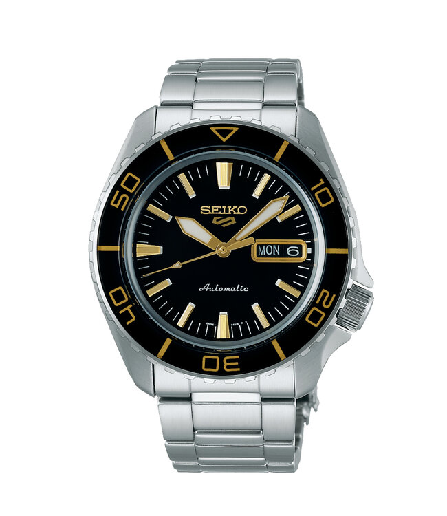 Seiko 5 Sports SRPK99K1 4R36 42,5 mm Bruin Herenhorloge | Juwelier De