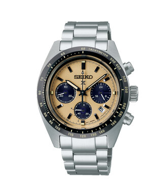 Seiko Prospex Solar Chronograaf Ss Bracelet Gold 100M Wr