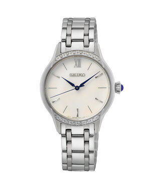 Seiko Dames Staal Bracelet Mop Diamonds 50M Wr