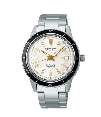 Seiko Presage Heren Automaat Ss Bracelet Creme 50M Wr