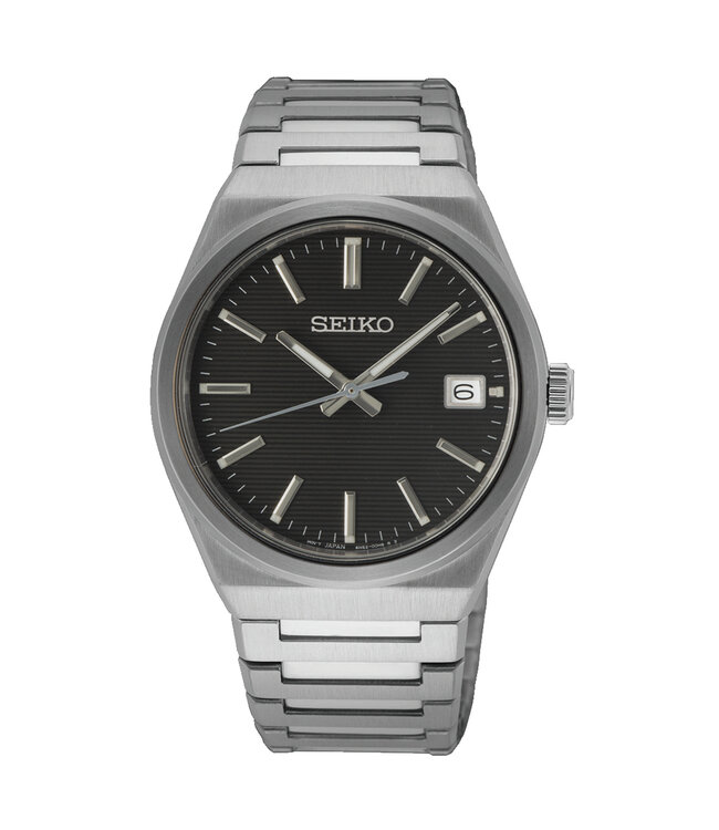 Seiko Herrenuhr 39 mm Schwarz SUR557P1