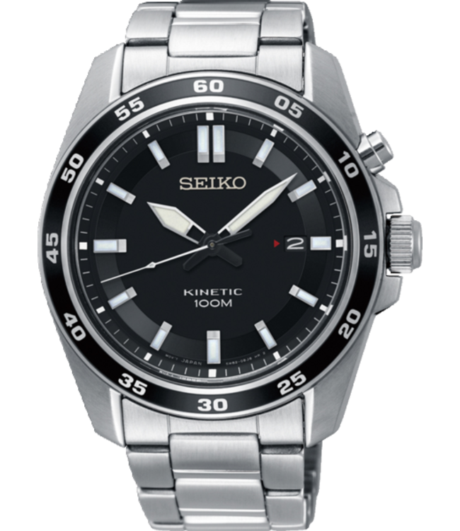 Seiko SKA785P1 5M82 42,6 mm Zwart Herenhorloge