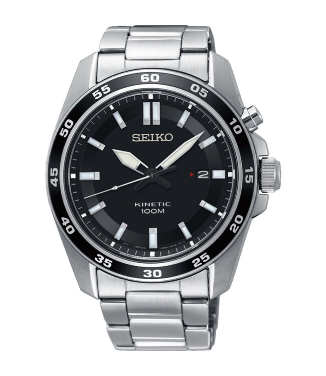 Seiko SKA785P1 5M82 42,6 mm Zwart Herenhorloge
