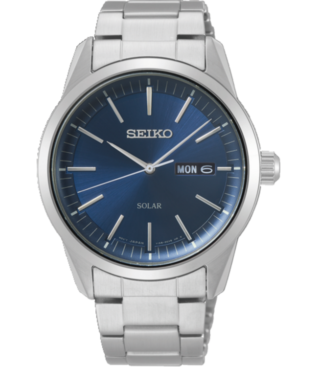 Seiko SNE525P1 V158 40 mm Blauw Herenhorloge
