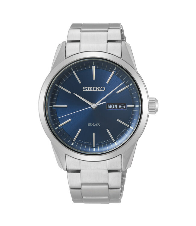 Seiko SNE525P1 V158 40 mm Blauw Herenhorloge