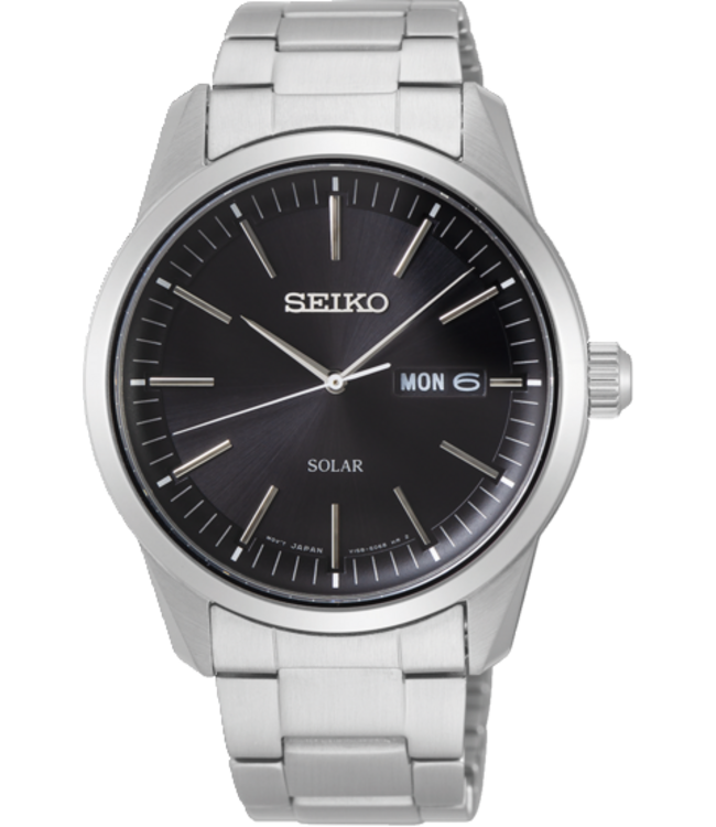 Seiko SNE527P1 V158 40 mm Zwart Herenhorloge