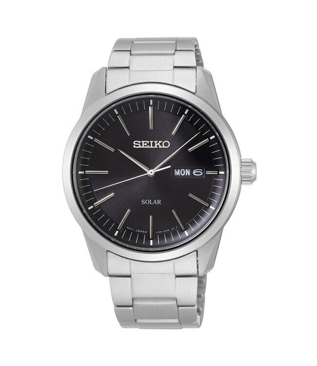 Seiko SNE527P1 V158 40 mm Zwart Herenhorloge