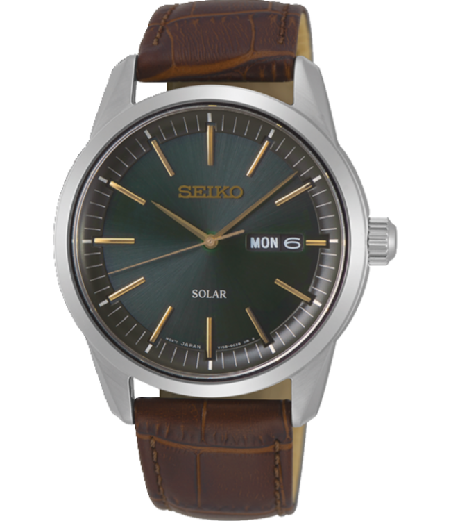 Seiko SNE529P1 V158 40 mm Grijs Herenhorloge