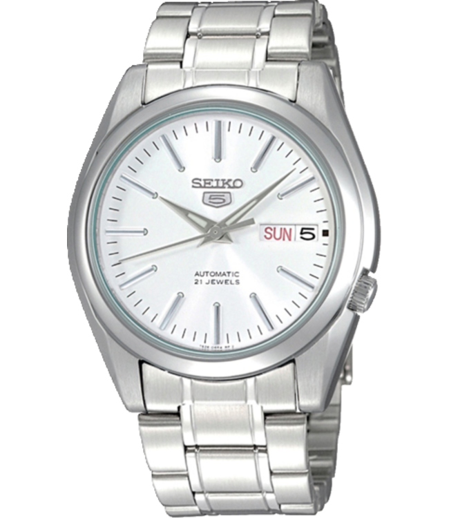 Seiko 5 SNKL41K1 7S26 38 mm Wit Herenhorloge