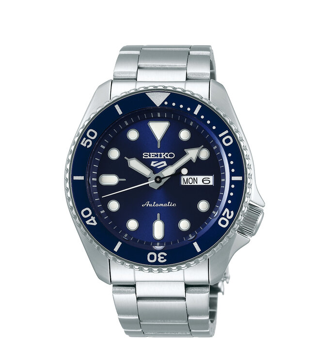Seiko 5 Sports SRPD51K1 Horloge Heren Zilverkleurig 42,5mm